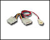 Adaptateur d'Alimentation Molex 4 broches vers 3 pins pour ventilateur