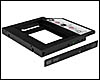 Adaptateur <b>12,7 mm</b> pour disque HDD/SSD 2.5 pouces pour ordinateur portable + Boîtier externe pour graveur DVD