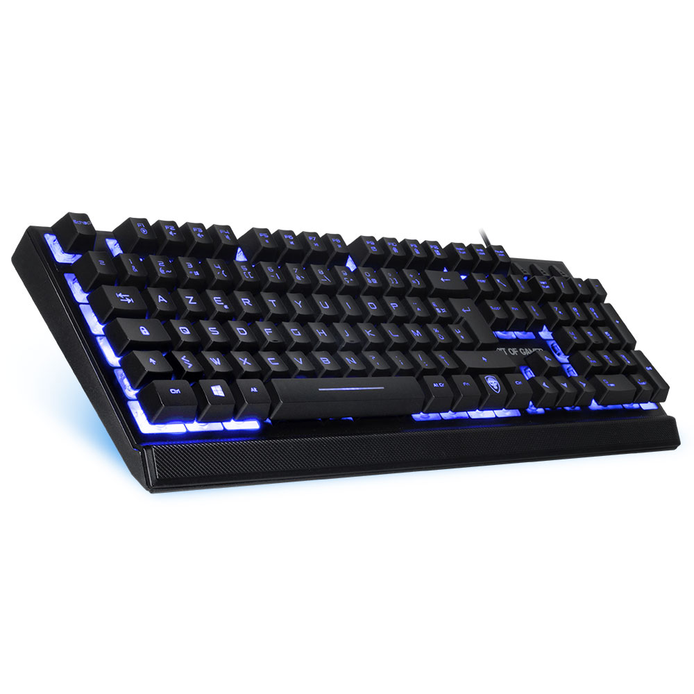 >Clavier AVANCE Spirit Of Gamer ELITE-K10 USB rétroéclairé : rouge, violet ou bleu, informatique Reunion, 974, Futur Réunion
