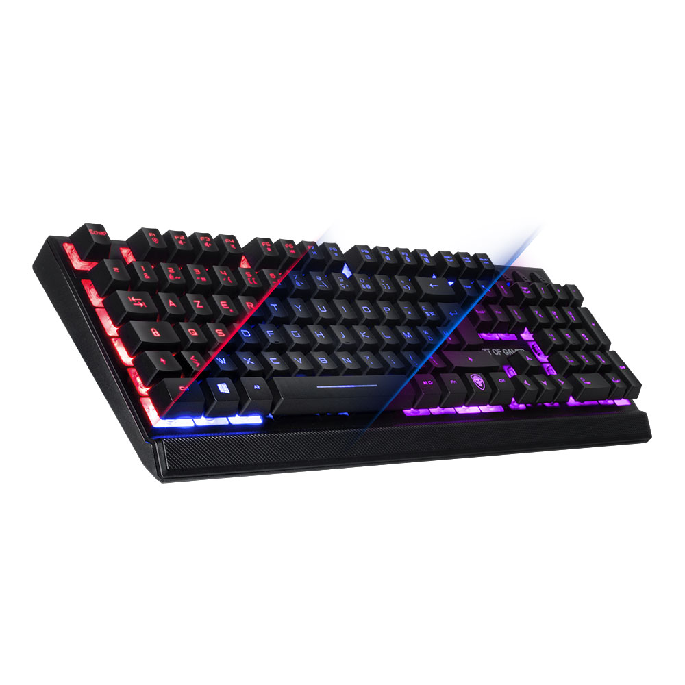 >Clavier AVANCE Spirit Of Gamer ELITE-K10 USB rétroéclairé : rouge, violet ou bleu, informatique Reunion, 974, Futur Réunion