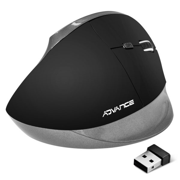 Souris sans fil ergonomique pour droitier Advance Vertical+ 6 boutons , informatique Reunion, 974, Futur Runion