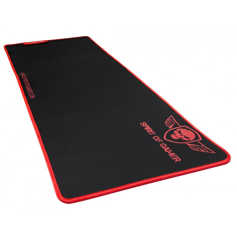 Tapis de souris SPIRIT OF GAMER REF SOG-PAD01XXR - ROUGE XXL Gaming (300 x 780 x 5mm),Informatique Réunion 974