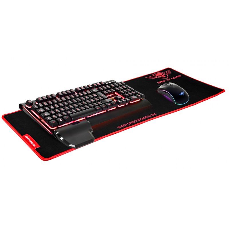 Tapis de souris SPIRIT OF GAMER REF SOG-PAD01XXR - ROUGE XXL Gaming (300 x 780 x 5mm),Informatique Réunion 974