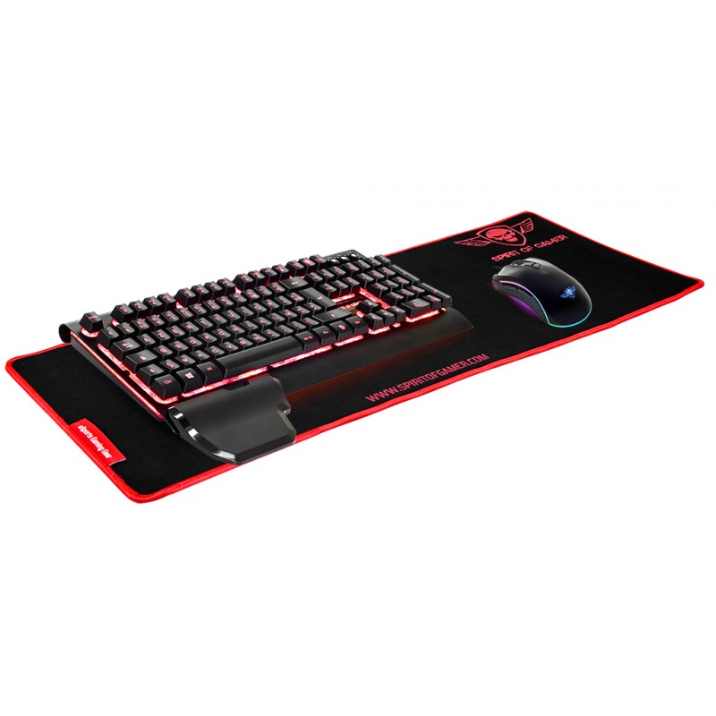 Tapis de souris SPIRIT OF GAMER REF SOG-PAD01XXR - ROUGE XXL Gaming (300 x 780 x 5mm),Informatique Runion 974