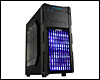 Boitier PC ATX, Micro-ATX, Mini-ITX Antec GX200 Bleu moyen tour noir avec fenêtre sans alim