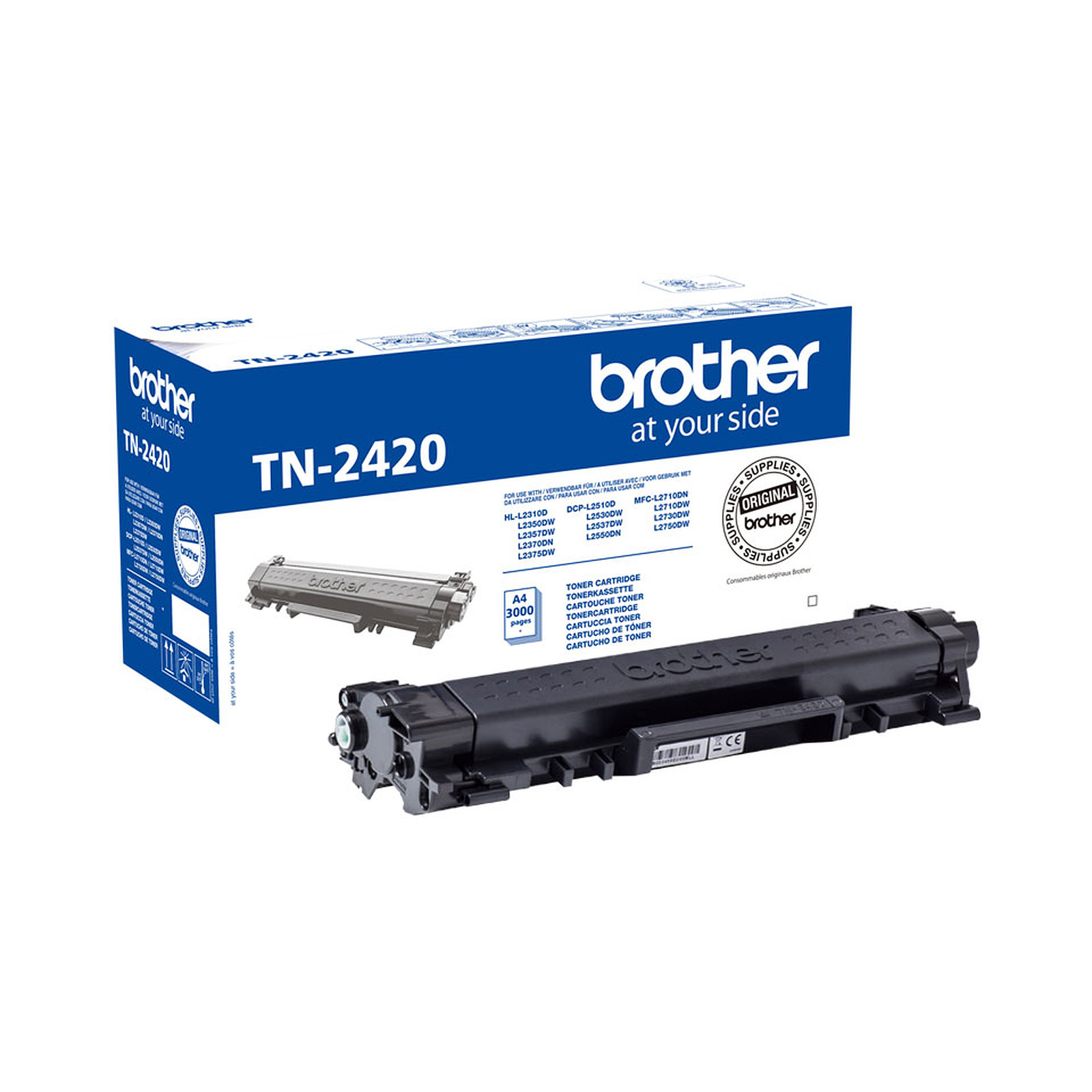  Cartouche de toner TN-2420 Brother originale  haut rendement  Noir, informatique ile de la Runion 974