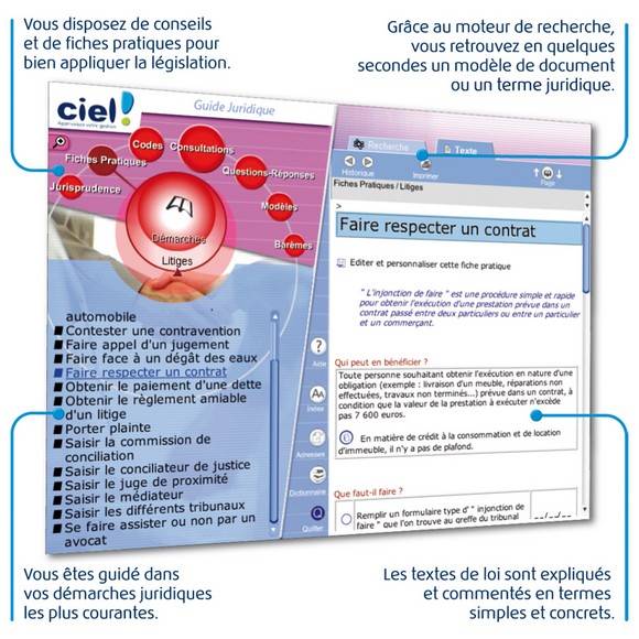 Ciel Guide Juridique Windows et Mac, informatique ile de la Réunion 974