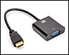 Convertisseur hdmi mâle vers vga femelle (sans audio), câble 15 cm pour PC et MAC