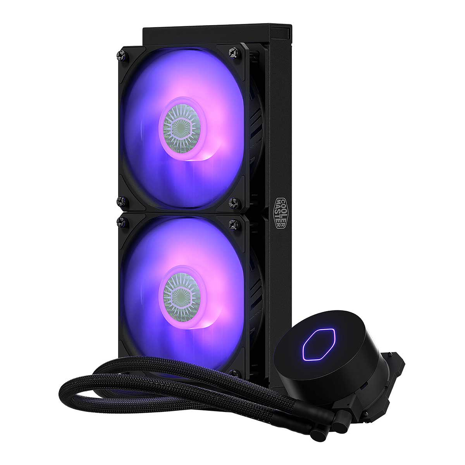 Watercooling tout en un Coller Master MasterLiquid ML240L RGB V2 pour processeurs sockets Intel LGA1700, LGA1200, LGA2066, LGA2011-v3, LGA2011, LGA1151, LGA1150, LGA1155, LGA1156, AM5, AM4, AM3+, AM3, AM2+, AM2, FM2+, FM2, FM1, informatique Reunion, 974, Futur Runion