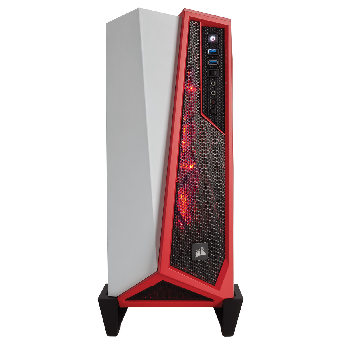 Boitier PC ATX, MicroATX, Mini ITX Corsair Carbide Series SPEC Alpha Moyen Tour Blanc/Rouge avec fentre sans alim, informatique ile de la Runion 974