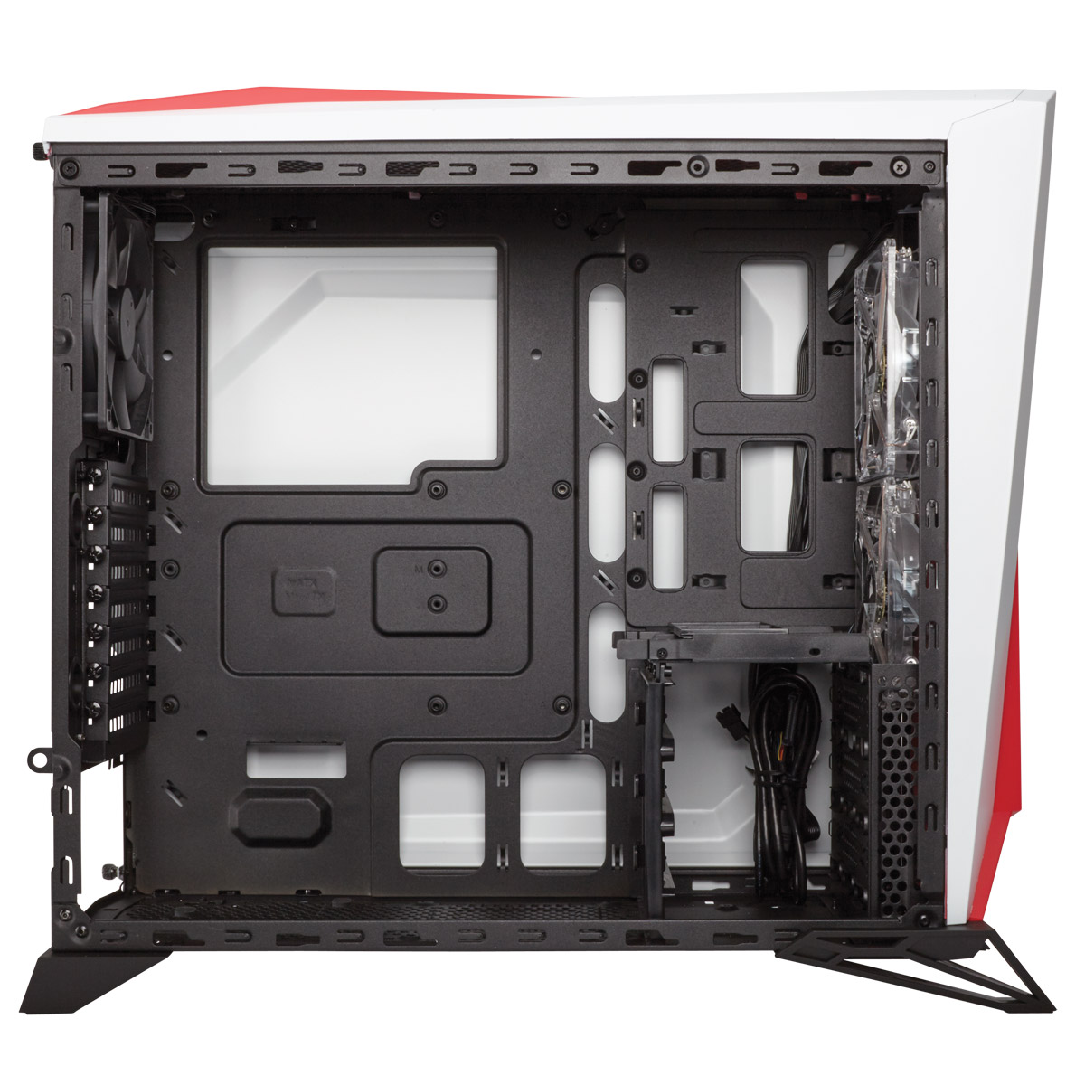 Boitier PC Corsair Carbide Series SPEC Alpha Moyen Tour Blanc/Rouge avec fentre (sans alim), informatique ile de la Runion 974