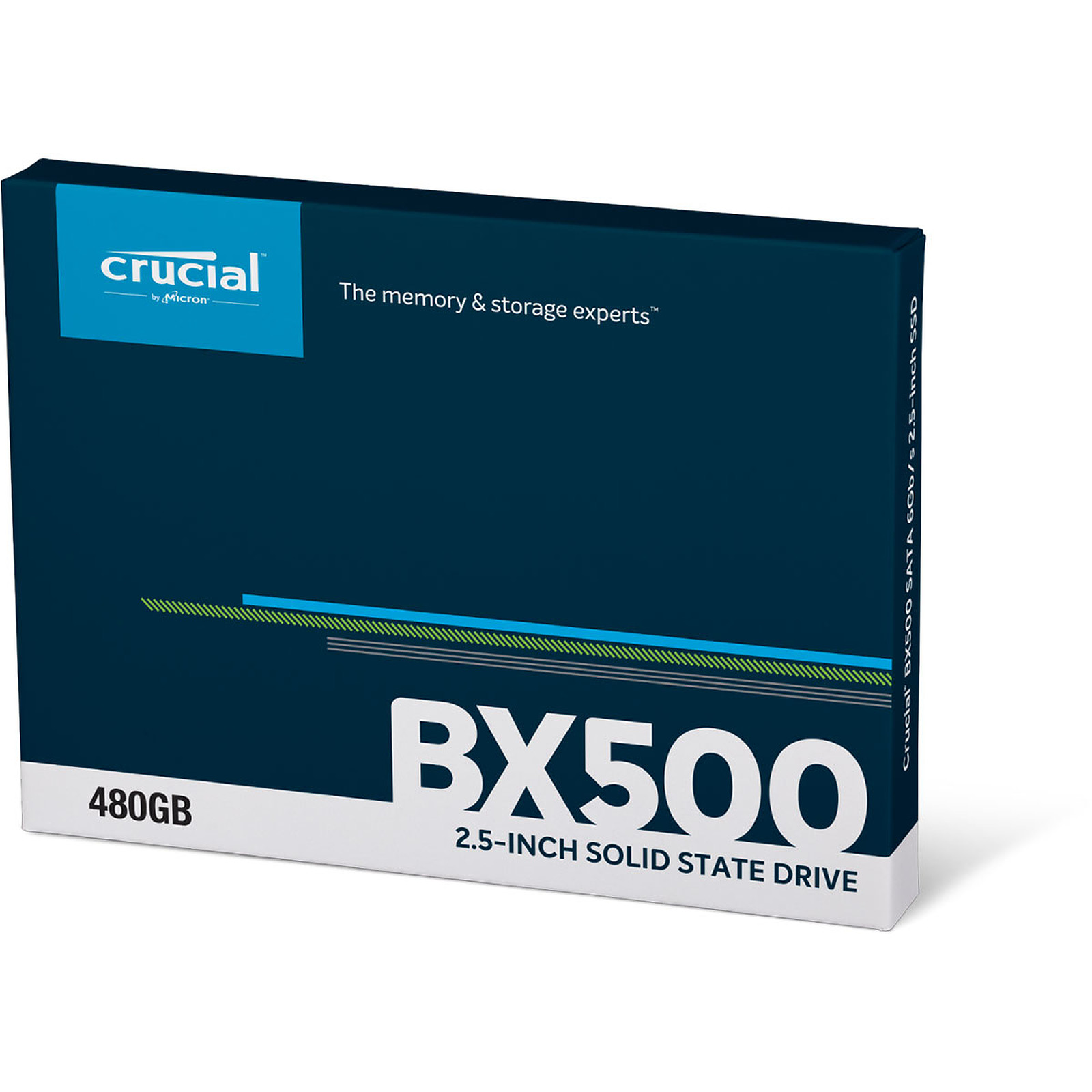 Disque dur SSD Crucial BX500 480 Go 2.5 pouces (7mm) Serial ATA 3 (6Gb/s)s, informatique ile de la Réunion 974