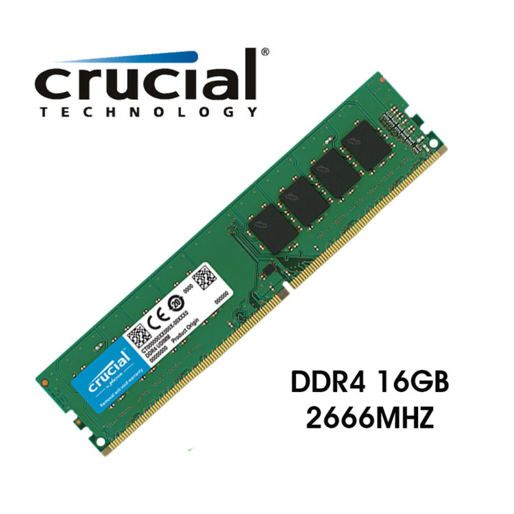 Mémoire Crucial 16 Go DDR4 2666 MHz CL19, informatique ile de la Réunion 974