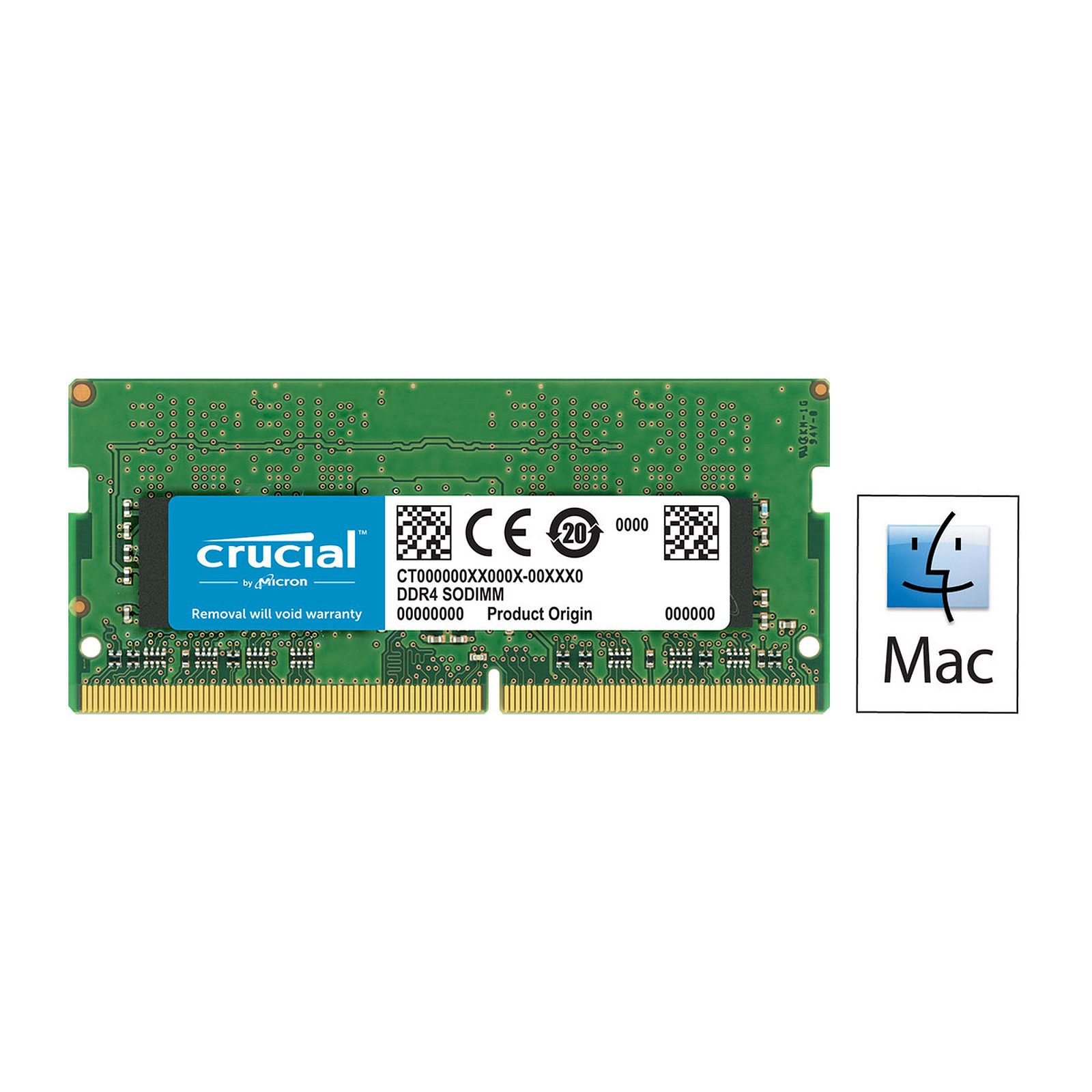 Mmoire So-Dimm Crucial DDR4 16Go PC19200 2400MHz CL17 pour Mac et PC, informatique Reunion 974, Futur Runion informatique
