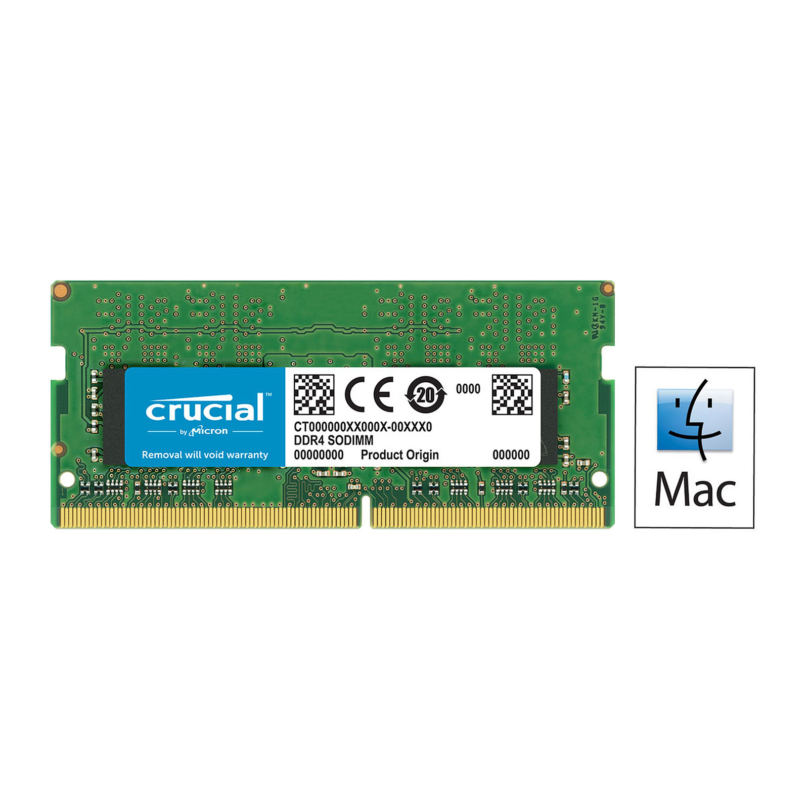 Mémoire So-Dimm Crucial DDR4 16Go PC19200 2400MHz CL17 pour Mac et PC, informatique Reunion 974, Futur Réunion informatique