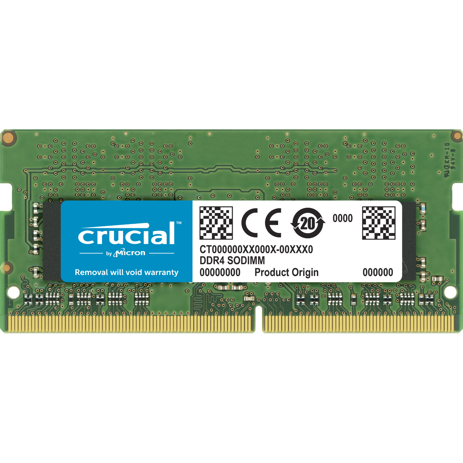 Barrette 8Go DIMM DDR4 Crucial (3200 Mhz) à la Réunion.