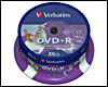 VERBATIM DVD+R 4.7 Go Certifié 16x imprimables Pack de 25