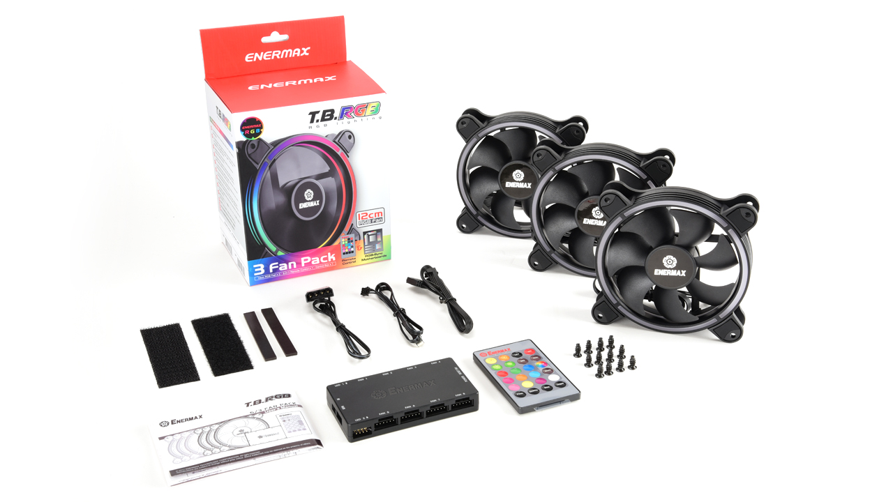 Ventilateur 120 mm pour boitier Enermax B.T. RGB pack de 3 avec boitier et tlcommande, informatique ile de la Runion 974, Futur Runion Informatique