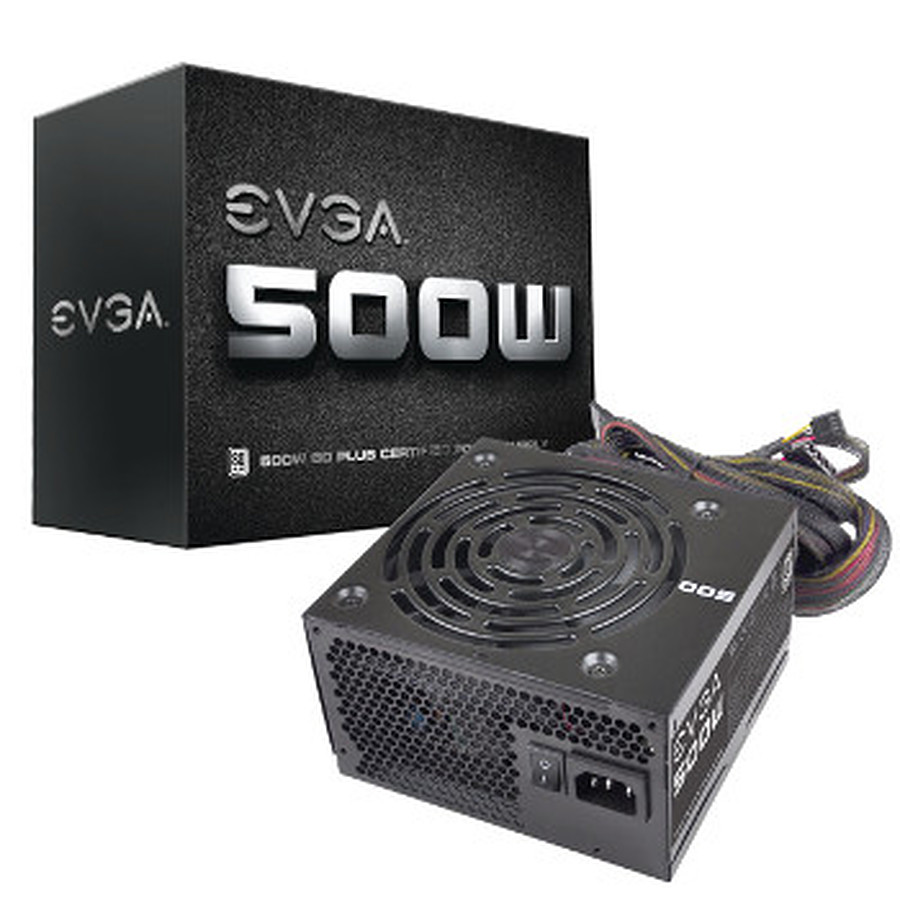 Alimentation PC 500W EVGA 100-W1-0500-K2 ATX, informatique ile de la Runion 974, Futur Runion Informatique