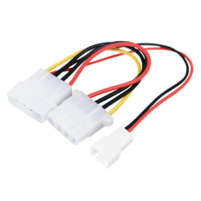 Adaptateur d'Alimentation Molex 4 broches vers 3 pins pour ventilateur, informatique ile de la Runion 974