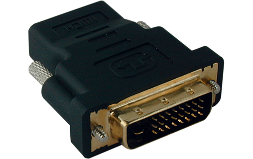 Adaptateur DVI-D (24+1) mle vers HDMI femelle, informatique ile de la  reunion 974