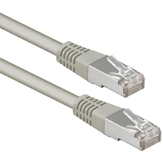 Cble rseau 2m RJ45 catgorie 6 moul S-FTP Mle-Mle gris, informatique ile de la Runion 974