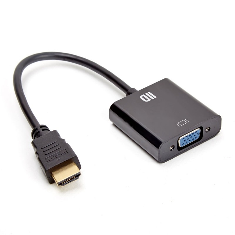 Convertisseur hdmi mle vers vga femelle (sans audio), cble 15 cm, informatique 974