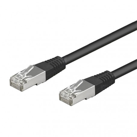 Cble rseau 50m RJ45 catgorie 6 moul F-UTP Mle-Mle noir, informatique ile de la Runion 974