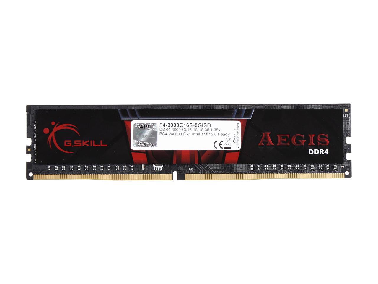 Mmoire G.Skill Aegis 8 Go  DDR4 3000 MHz CL16, informatique ile de la Runion 974