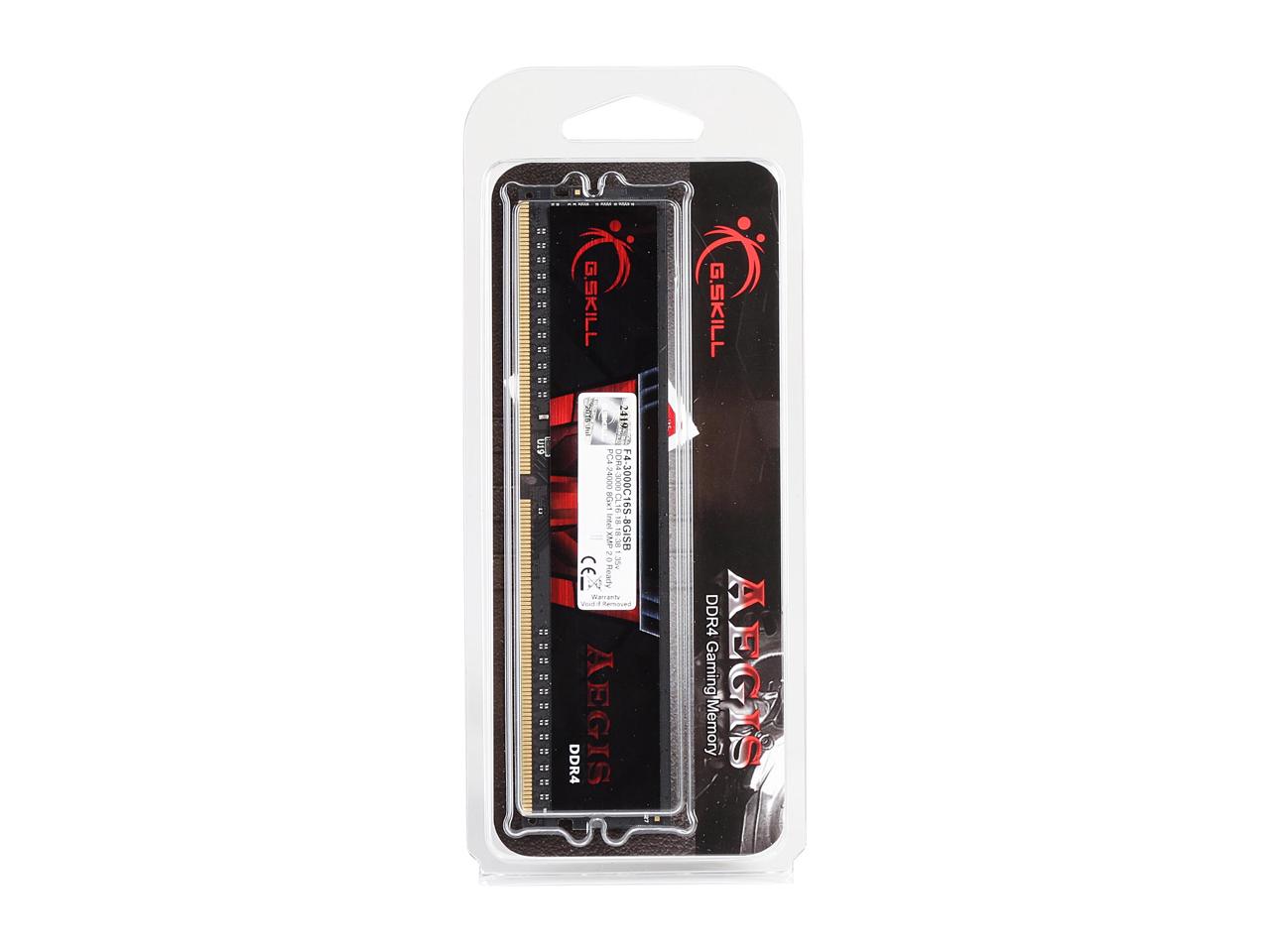 Mmoire G.Skill Aegis 8 Go  DDR4 3000 MHz CL16, informatique ile de la Runion 974