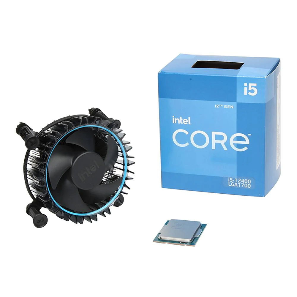 Processeur Intel Core i5 12400 2.5 GHz / 4.4 GHz, 6 Cores/12 Threads, Socket 1700, 25 Mo (Box) avec ventirad, avec IGP , informatique ile de la réunion, informatique réunion, informatique 974