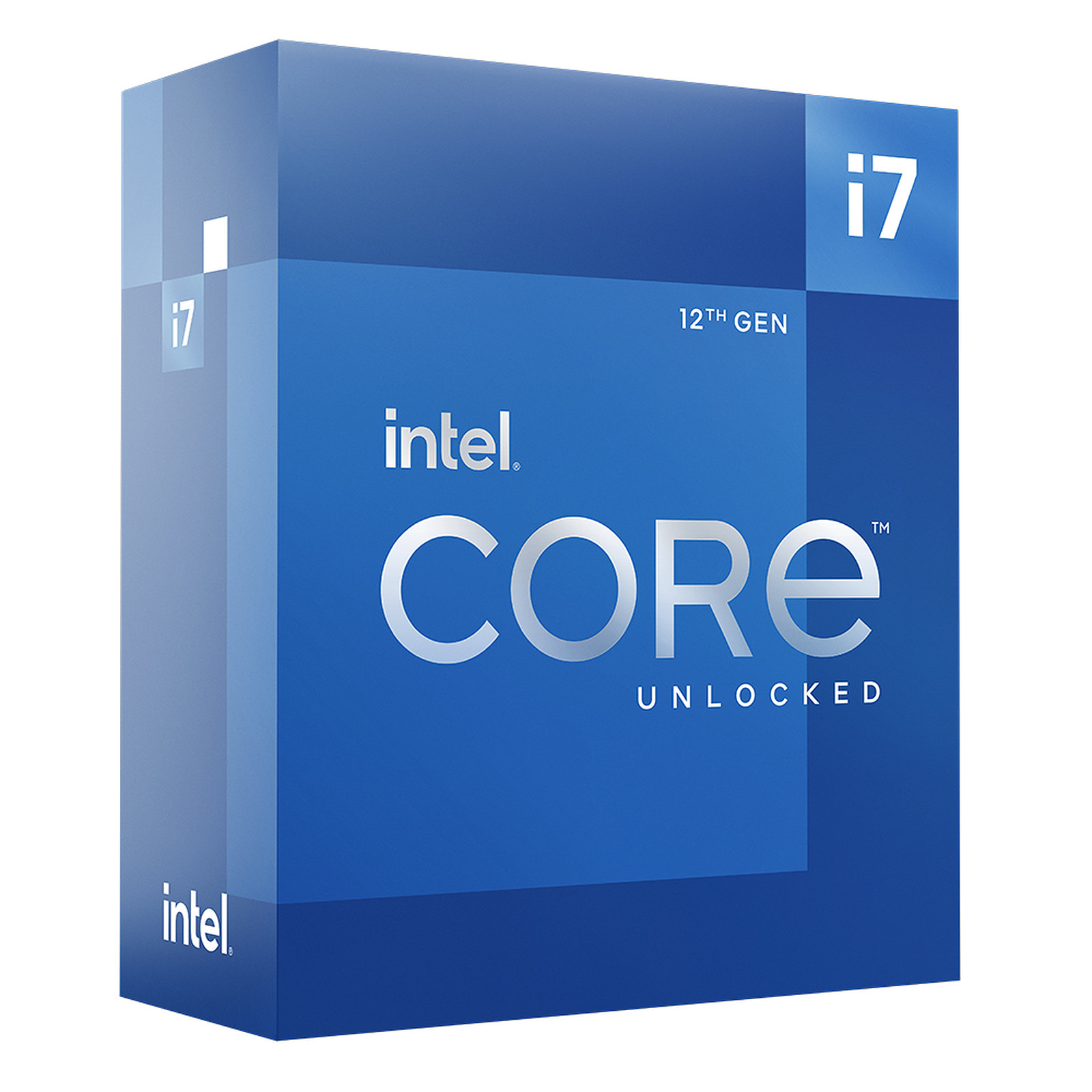 Processeur Intel Core i7 12700KF 3.6 GHz / 5.0 GHz, 12 Core/20 Threads, Socket 1700, 25 Mo (Box) Sans radiateur, sans IGP, informatique ile de la réunion