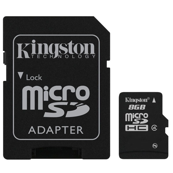 Carte mmoire Kingston micro SDHC 8 Go + adaptateur SD, informatique ile de la runion