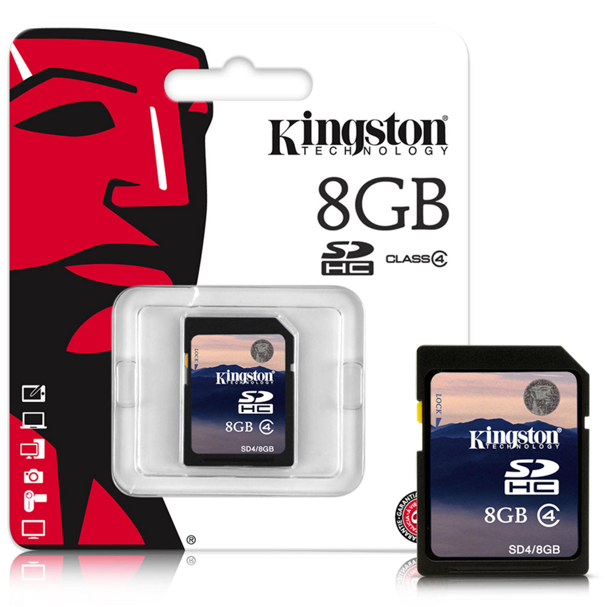 Carte mmoire Kingston SDHC 8 Go CL4, informatique ile de la runion