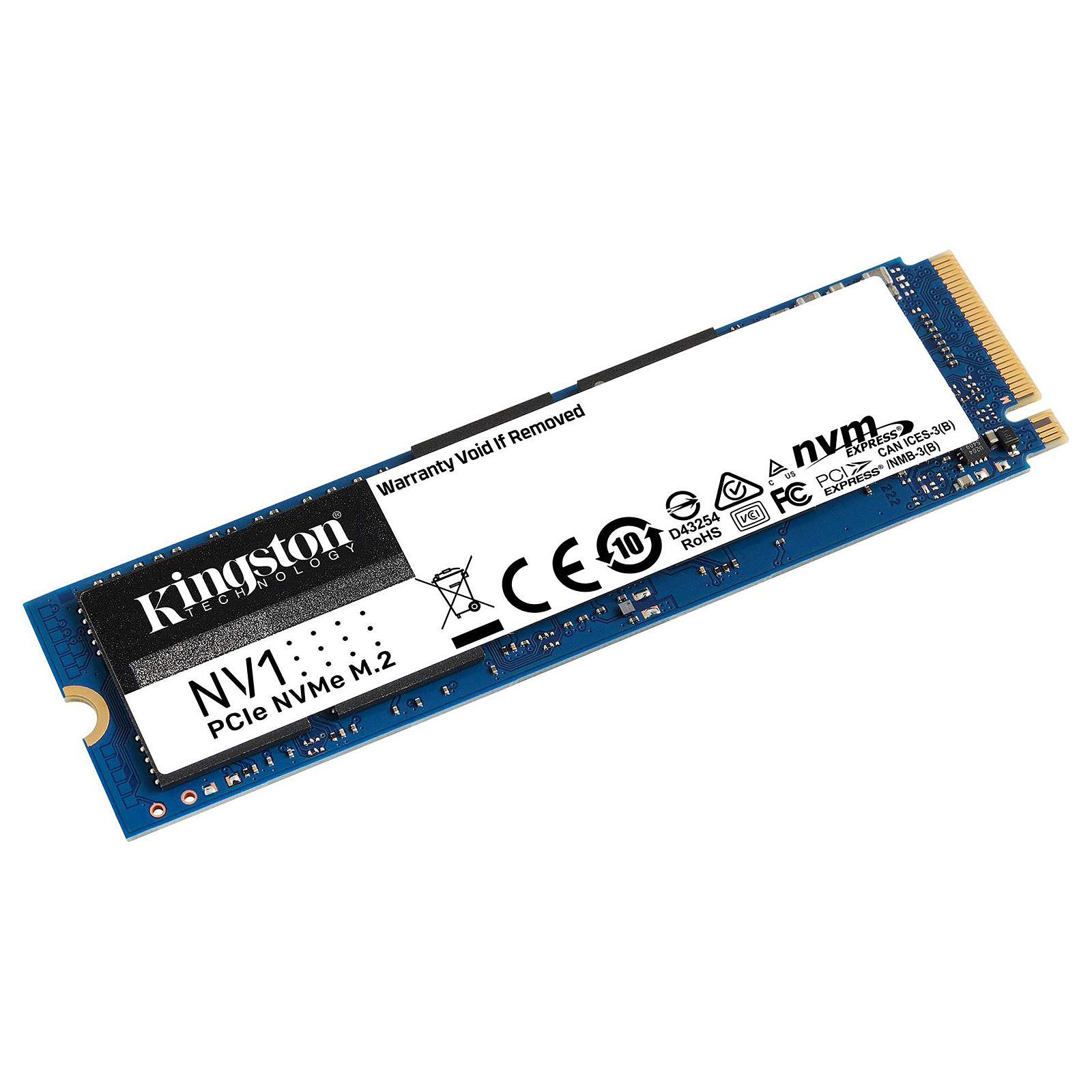 Disque dur SSD Kingston NV1 M.2 PCIe NVMe 500 Go, Futur Runion informatique