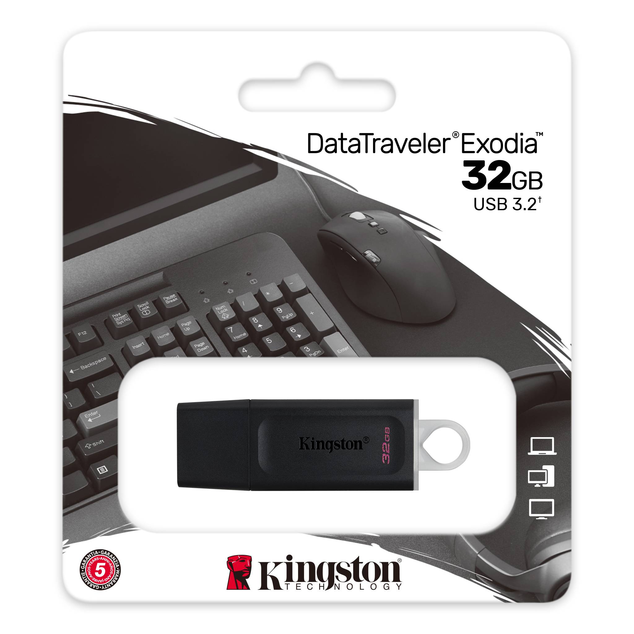 Cl USB 3.0 Kingston DataTraveler Exodia 32 Go, informatique ile de la runion