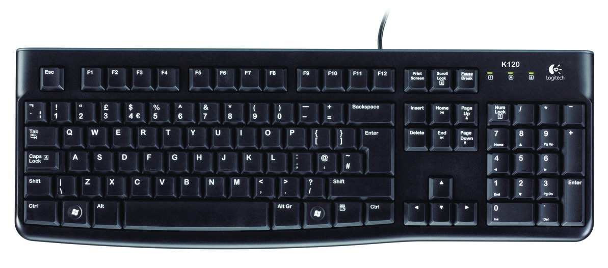 Clavier Logitech K120 USB franais AZERTY, informatique ile de la runion 974