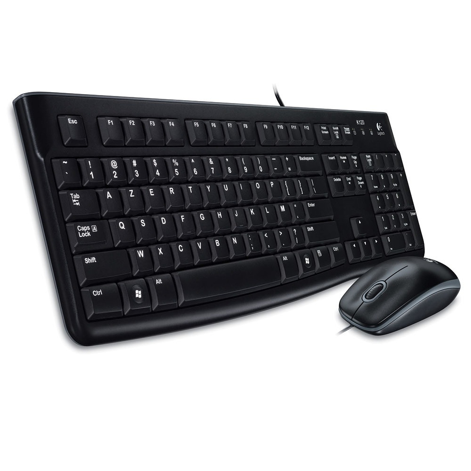 Pack Clavier et souris filaire Logitech MK120, informatique ile de la Runion 974