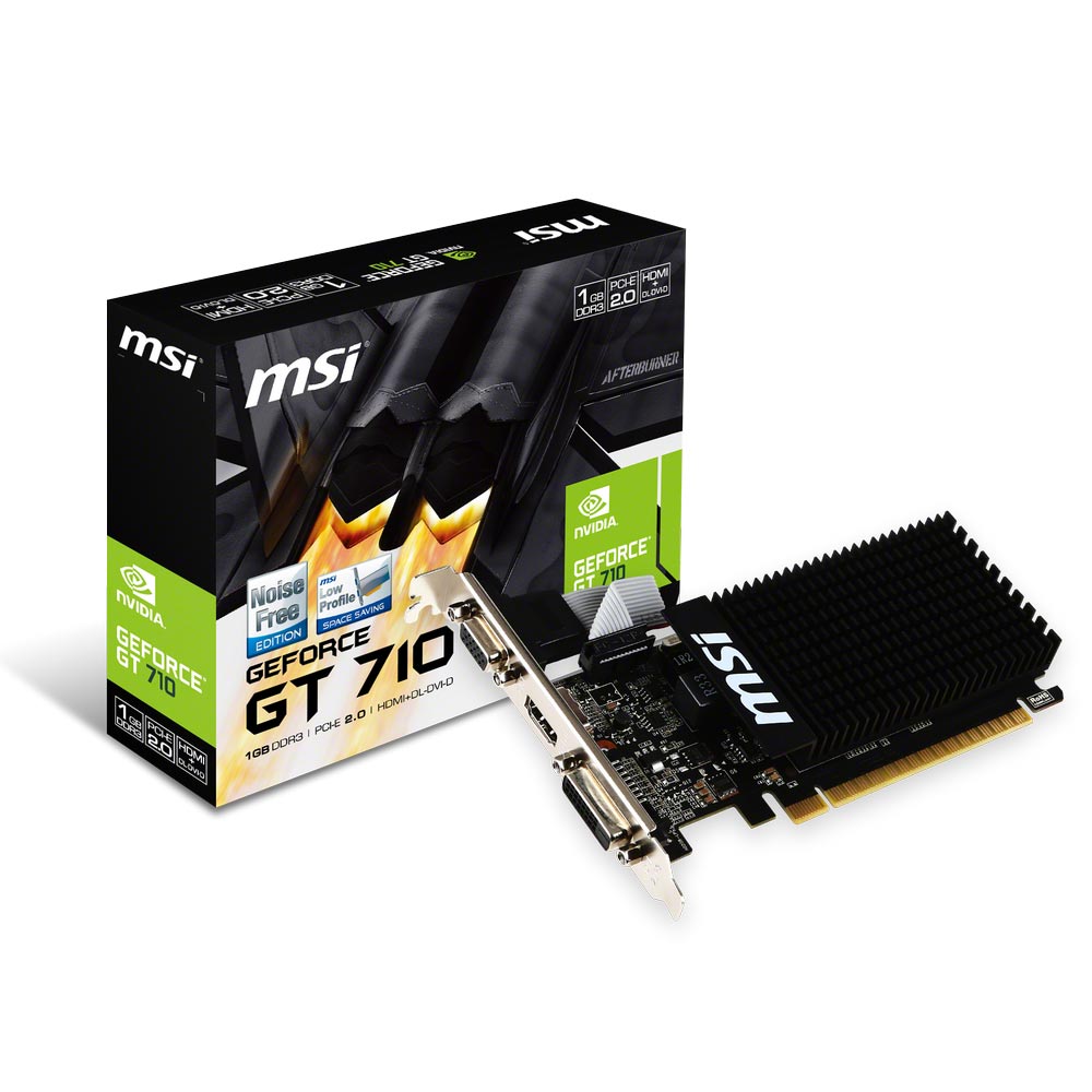 Carte graphique MSI GT710 1 Go DDR3 PCIe, informatique reunion, informatique ile de la Runion 974