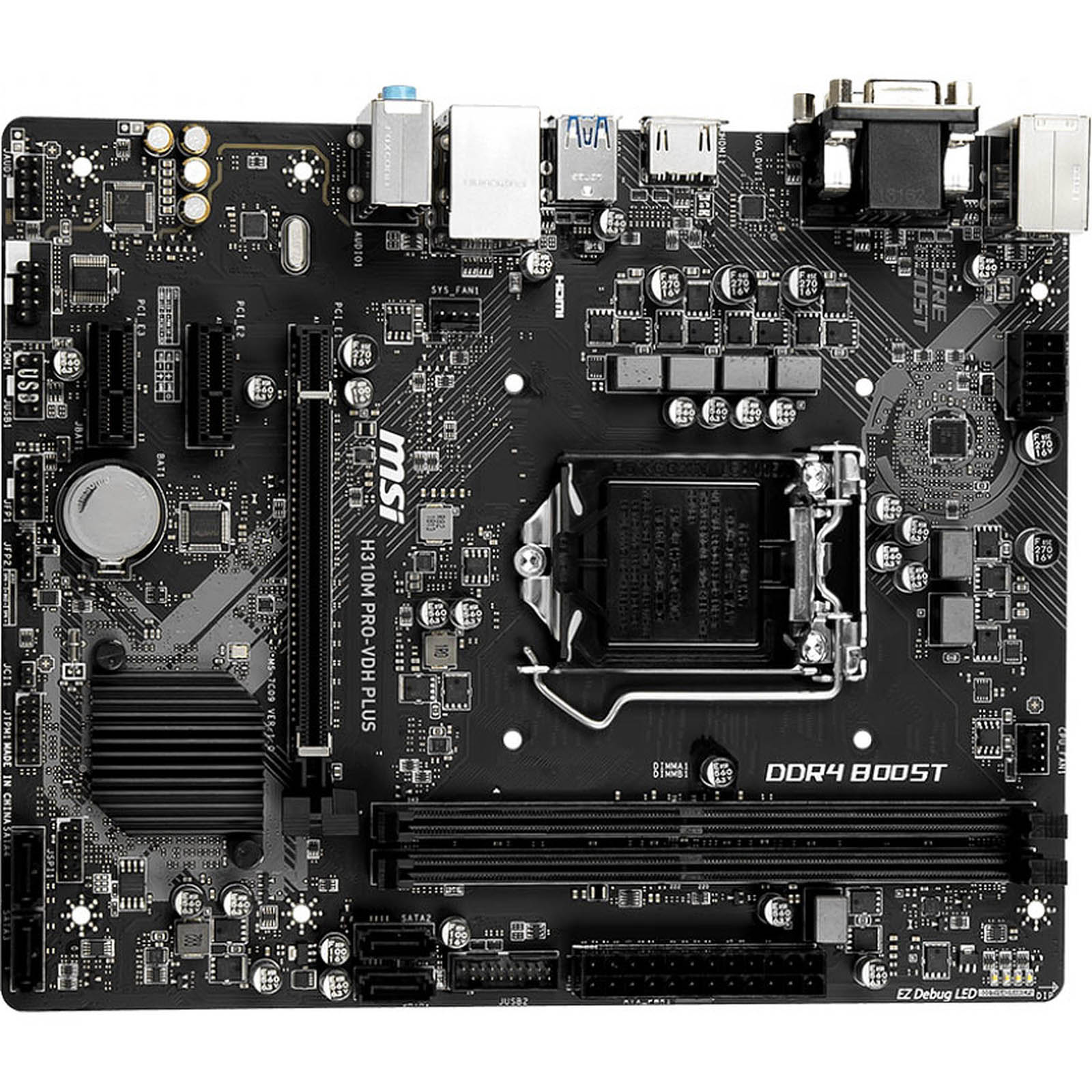 Carte mre MSI H310M PRO-VDH PLUS Socket 1151 (Intel H310 Express) mATX, informatique ile de la Runion 974