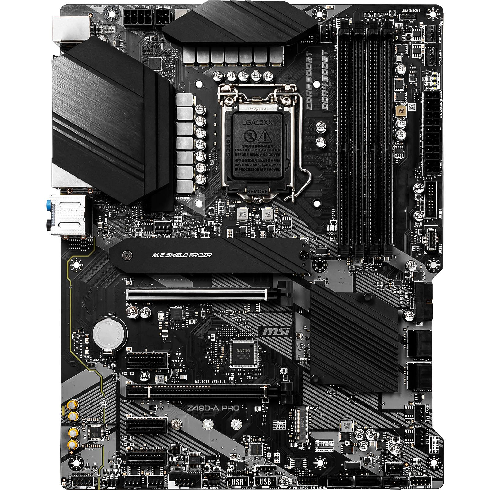 Carte mre MSI Z490-A PRO Socket 1200(Intel Z490 Express) ATX, informatique ile de la Runion 974