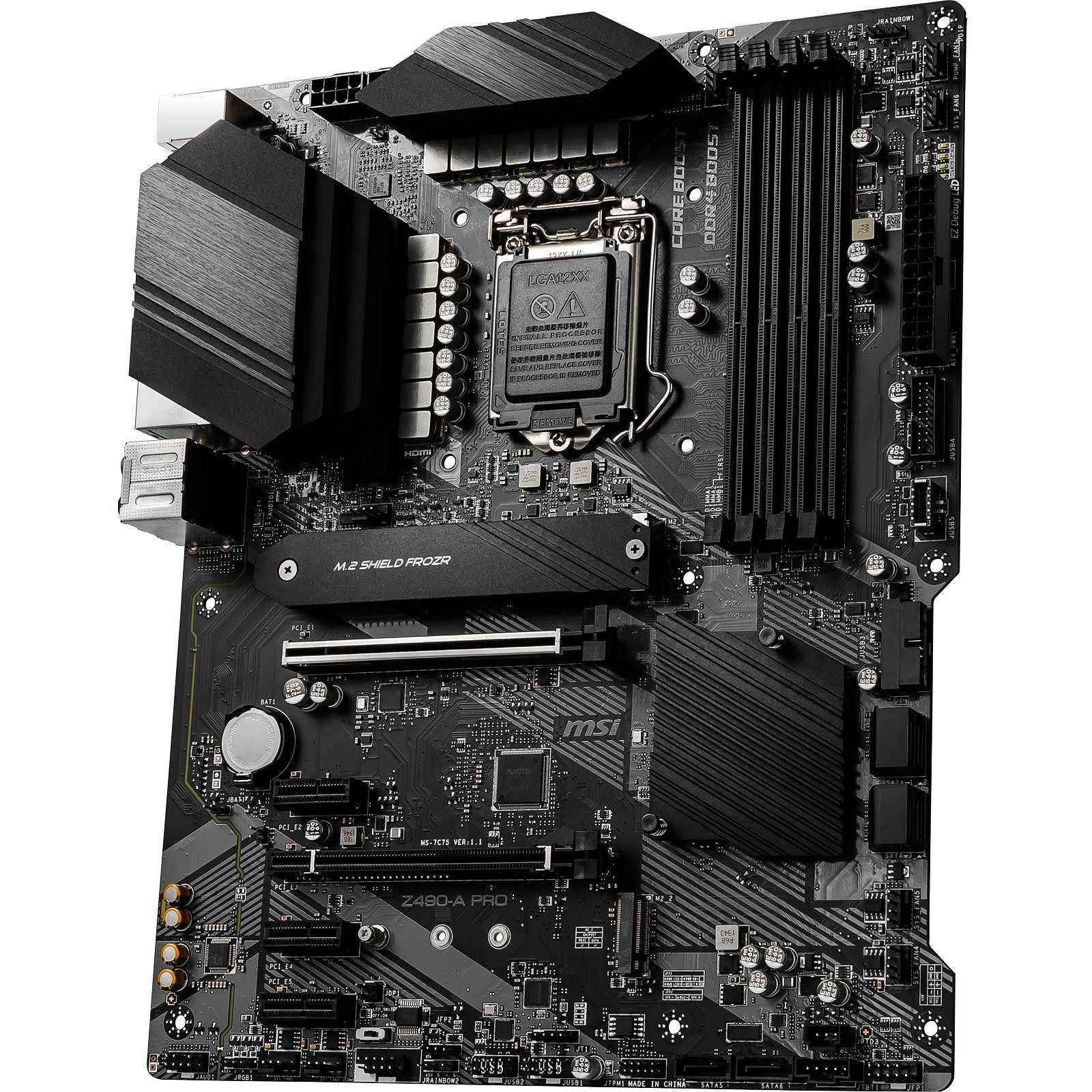 Carte mre MSI Z490-A PRO Socket 1200(Intel Z490 Express) ATX, informatique ile de la Runion 974