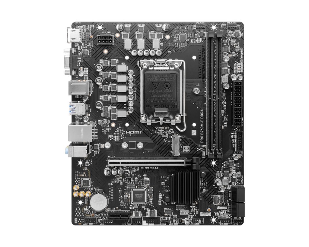 Carte mre MSI PRO B760M-E DDR4 Socket 1700 (Intel B760 Express) mATX, informatique ile de la Runion 974