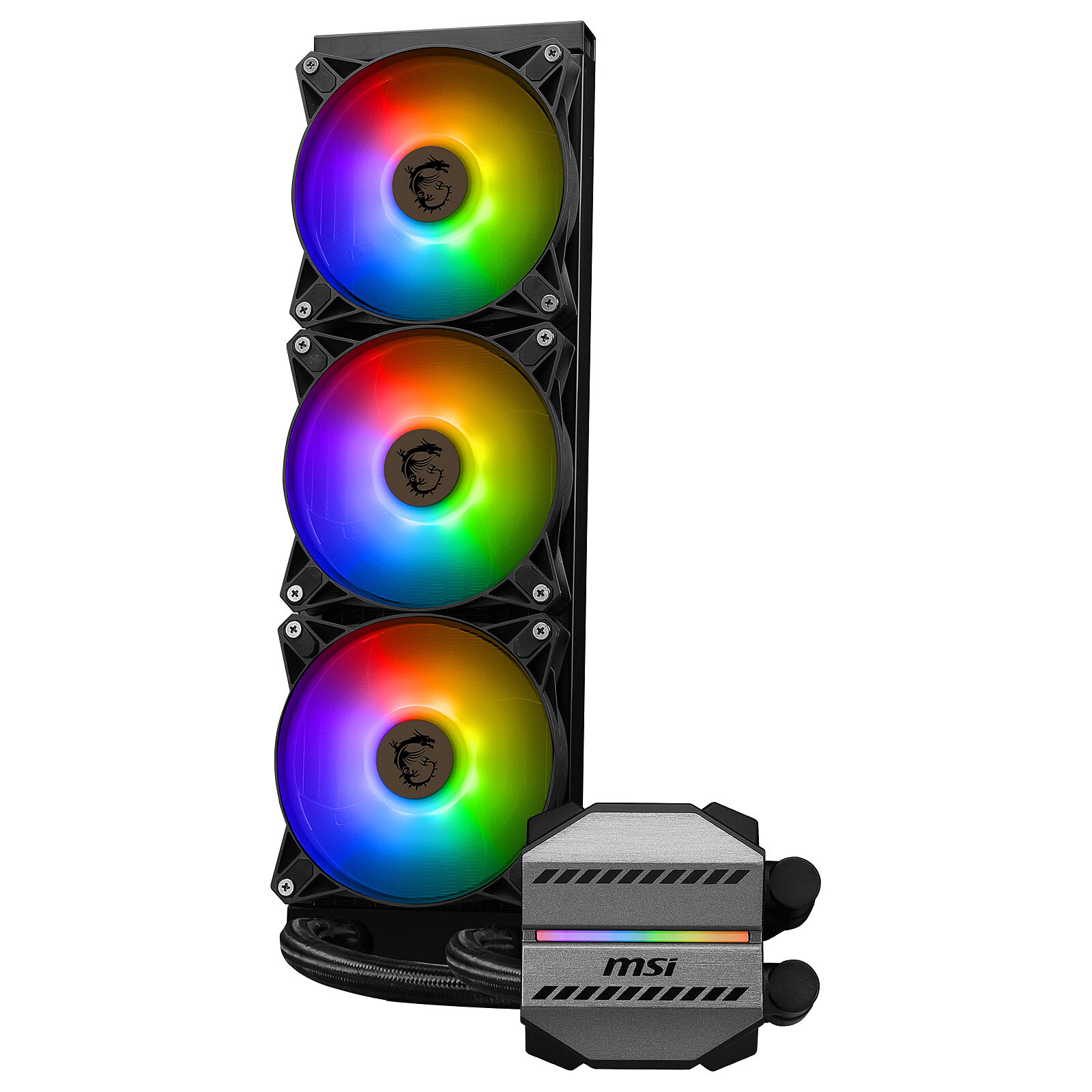 Watercooling MSI MAG CORELIQUID M360 ARGB : Systme de refroidissement liquide pour processeurs sockets Intel LGA 2011/2011-3/2066/1150/1151/1155/1156/1200/1700 et AMD AM5/AM4/TR4, informatique Reunion, 974, Futur Runion