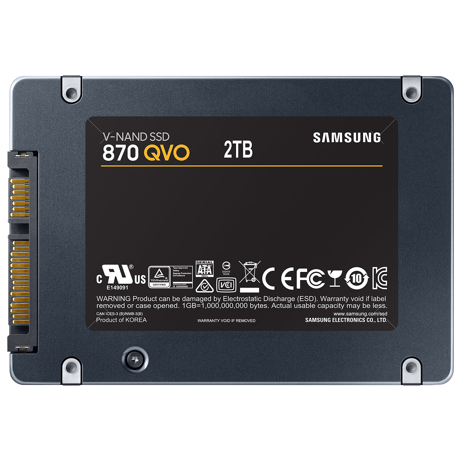Disque dur SSD Samsung 870 QVO 2 To 2.5 (7mm) Serial ATA 3 (6Gb/s), informatique ile de la Réunion 974