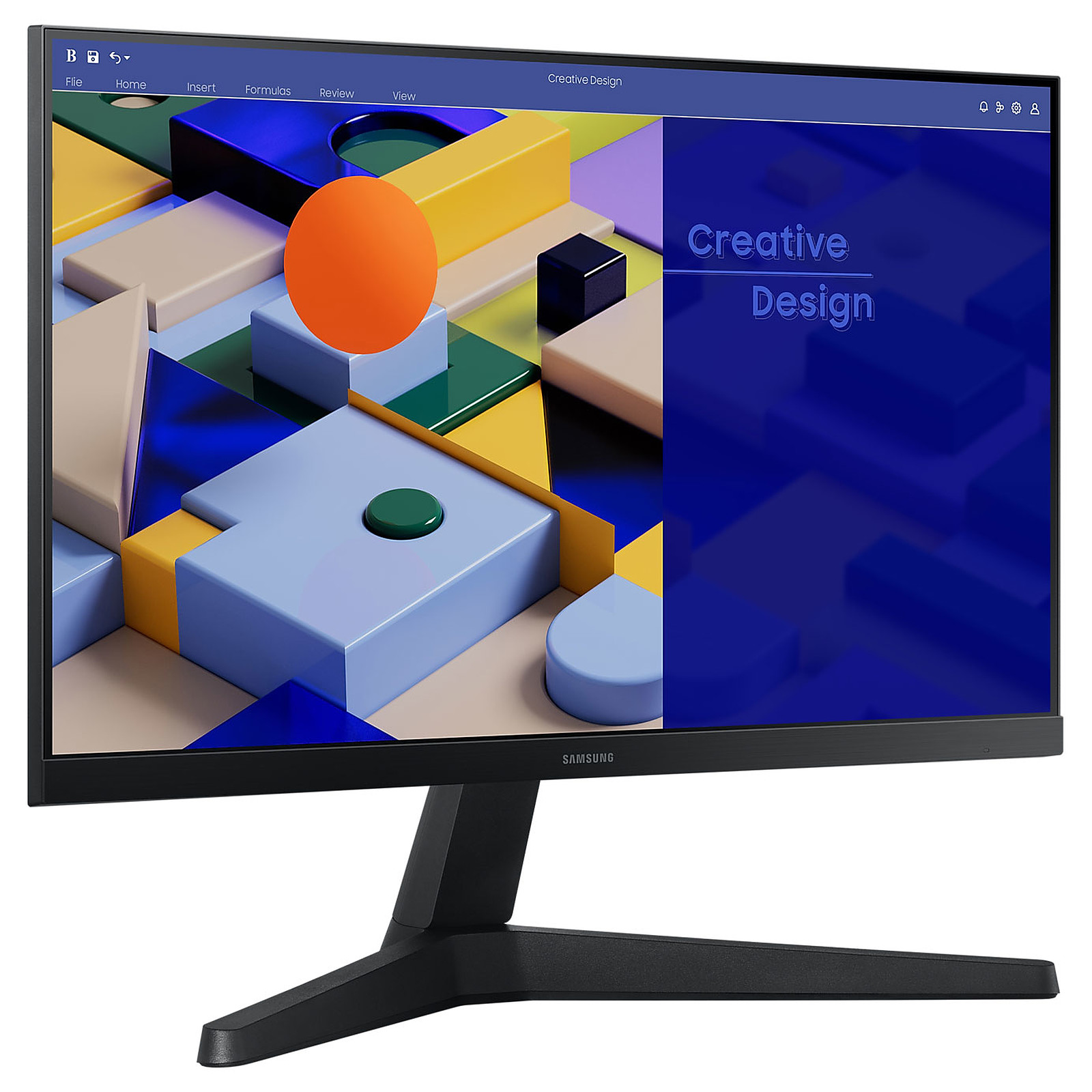 Ecran Moniteur LED 22 pouces IPS Full HD Samsung S31C (5ms) VGA/HDMI VESA 100x100, Informatique Réunion 974