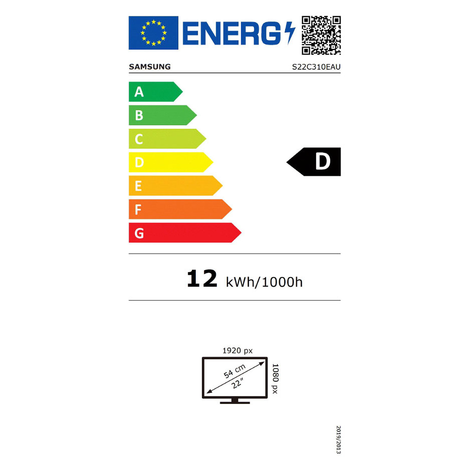 Ecran Moniteur LED 22 pouces IPS Full HD Samsung S31C (5ms) VGA/HDMI VESA 100x100, Informatique Réunion 974