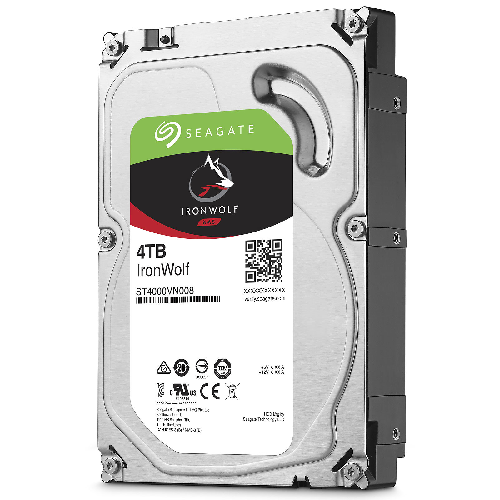 Disque dur Seagate IronWolf 4 To SATA 3 (SATA 6Gb/s) 64 Mo 5900 trs/mn (bulk), informatique ile de la Runion 974