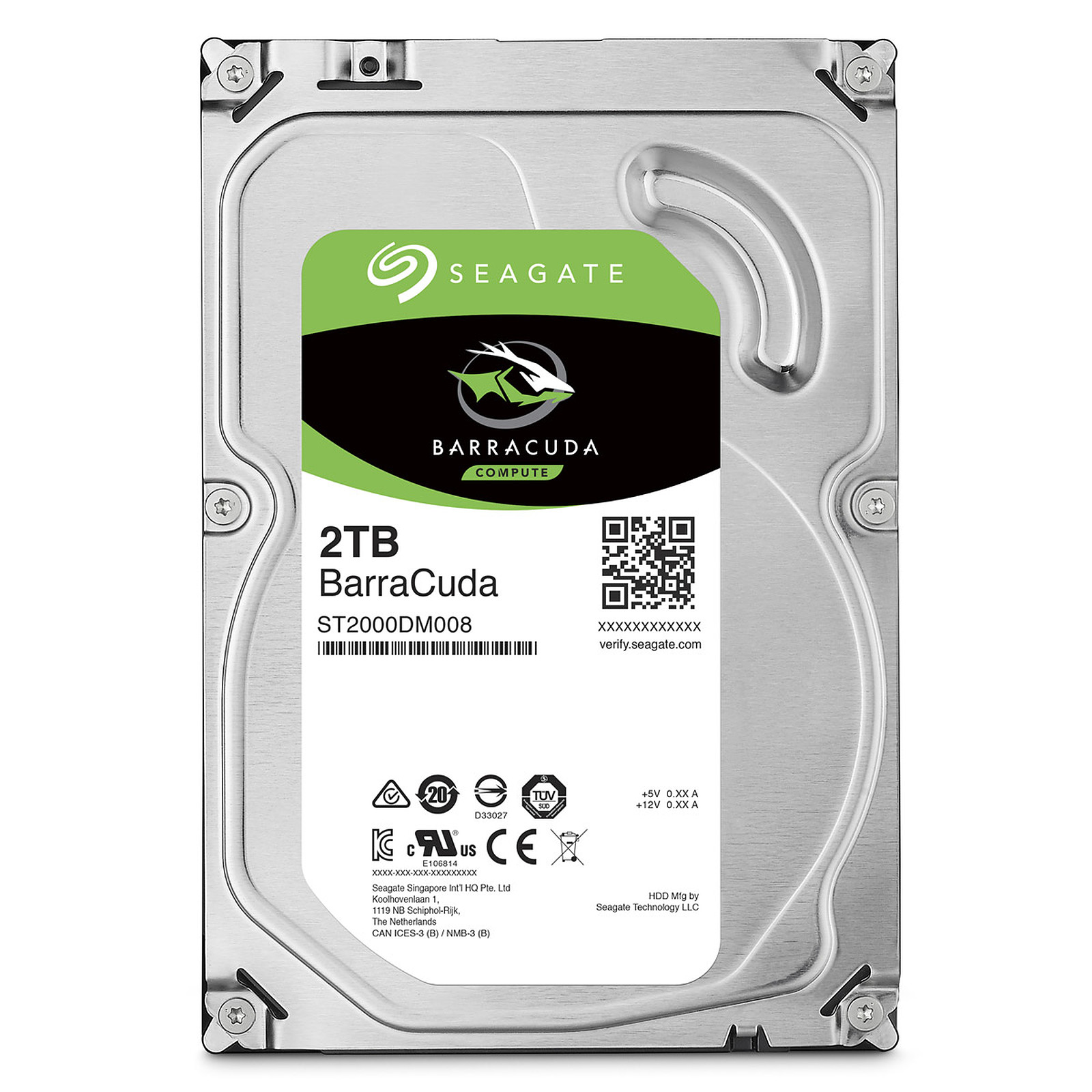 Disque dur Seagate BarraCuda 2 To SATA 3 (SATA 6Gb/s) 256 Mo 7200 trs/mn (bulk), informatique ile de la Runion 974