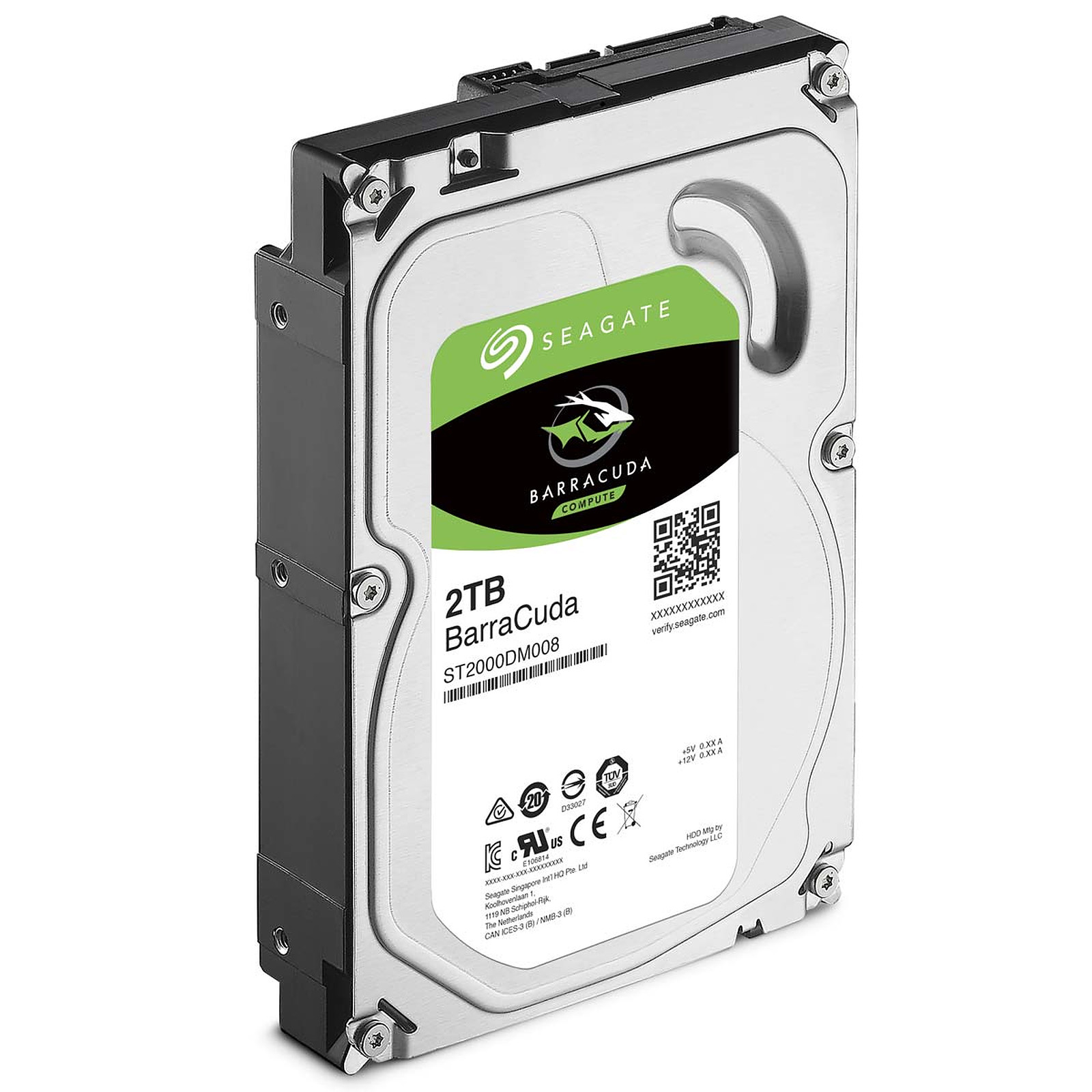 Disque dur Seagate BarraCuda 2 To SATA 3 (SATA 6Gb/s) 256 Mo 7200 trs/mn (bulk), informatique ile de la Runion 974